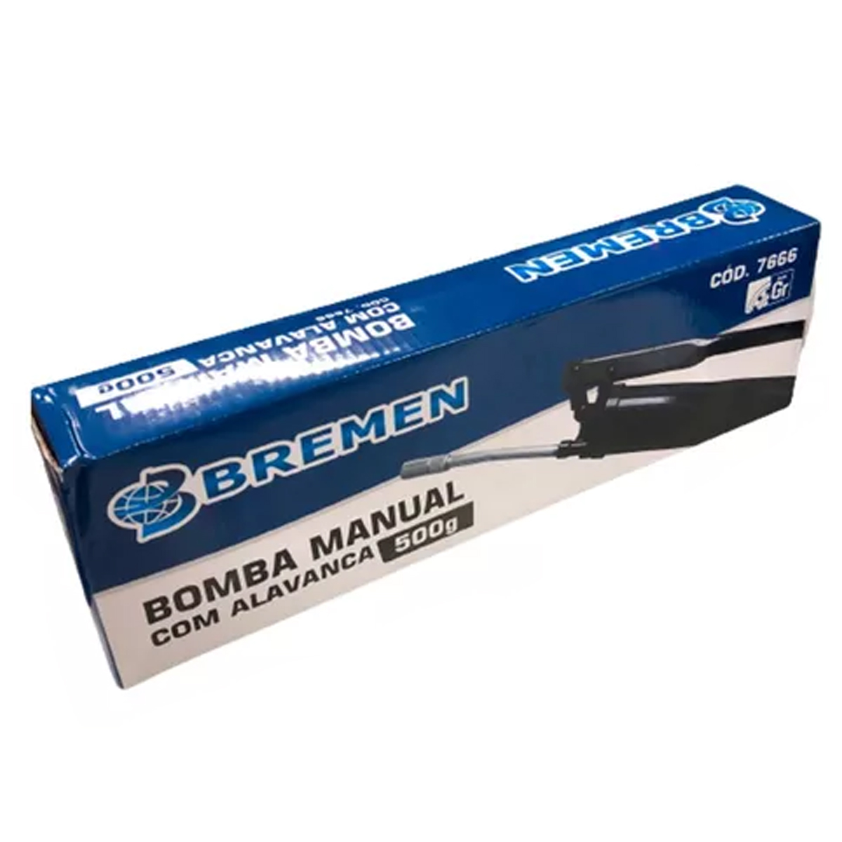 BOMBA MANUAL DE ALAVANCA LATERAL P/ GRAXA 500G BREMEN