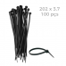 Abraçadeira Plastica Preta 202 X 3,7 - 100 Pçs Frontec