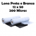 BOBINA DE LONA FILME AGRICOLA PRETO/BRANCA 200 MICRAS 12 X 50