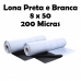 BOBINA DE LONA FILME AGRICOLA PRETO/BRANCA 200 MICRAS 8 X 50